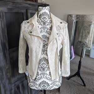 Cream lacy jacket